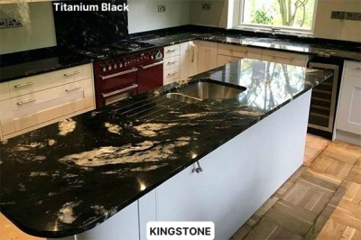 Đá bàn bếp granite Titanium Black