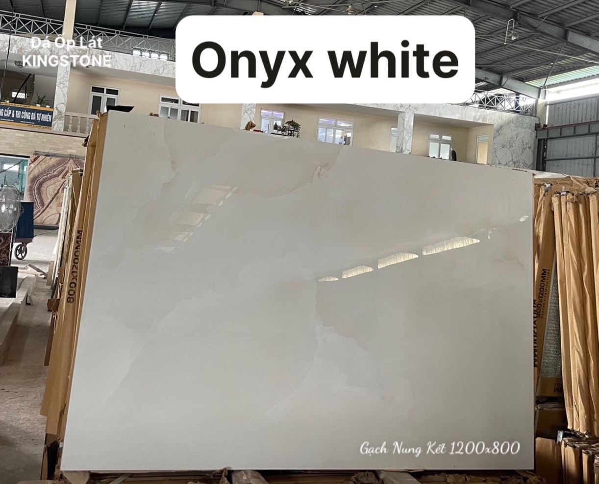 Gạch nung kết Onyx White